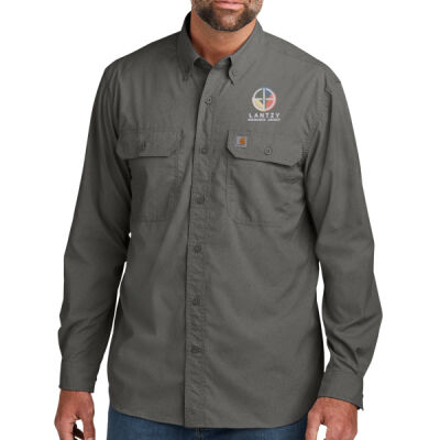 EMB - Force ® Solid Long Sleeve Shirt Thumbnail